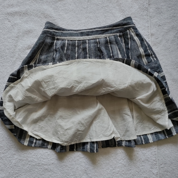 🆕JOA | Striped Linen Chambray Skirt Size XS - Picture 8 of 9